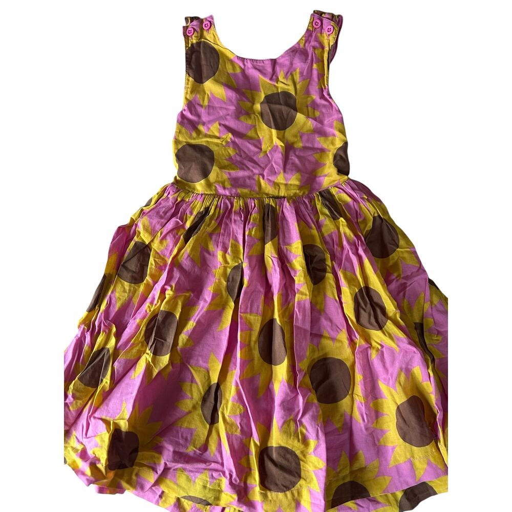 Mini Boden Pink and Yellow Sunflower Dress